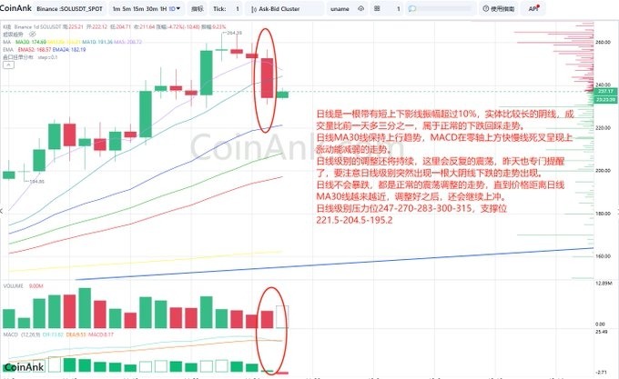SOL价格分析：短期回调，长期看涨